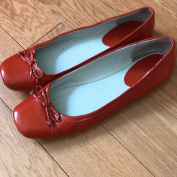 Nine West Patent Leather Ballet Flats_Burnt Orange - Picture 1 of 3